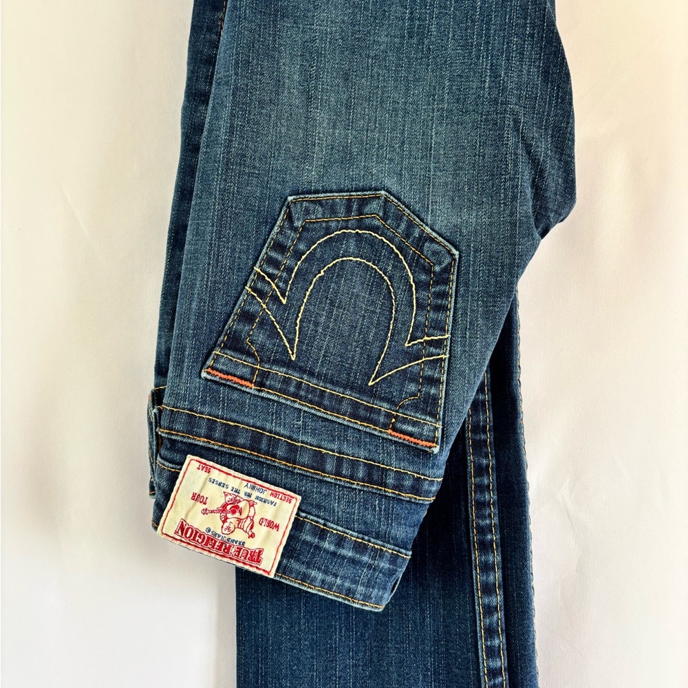True Religion Blue Denim Jeans low to medium rise vintage.
